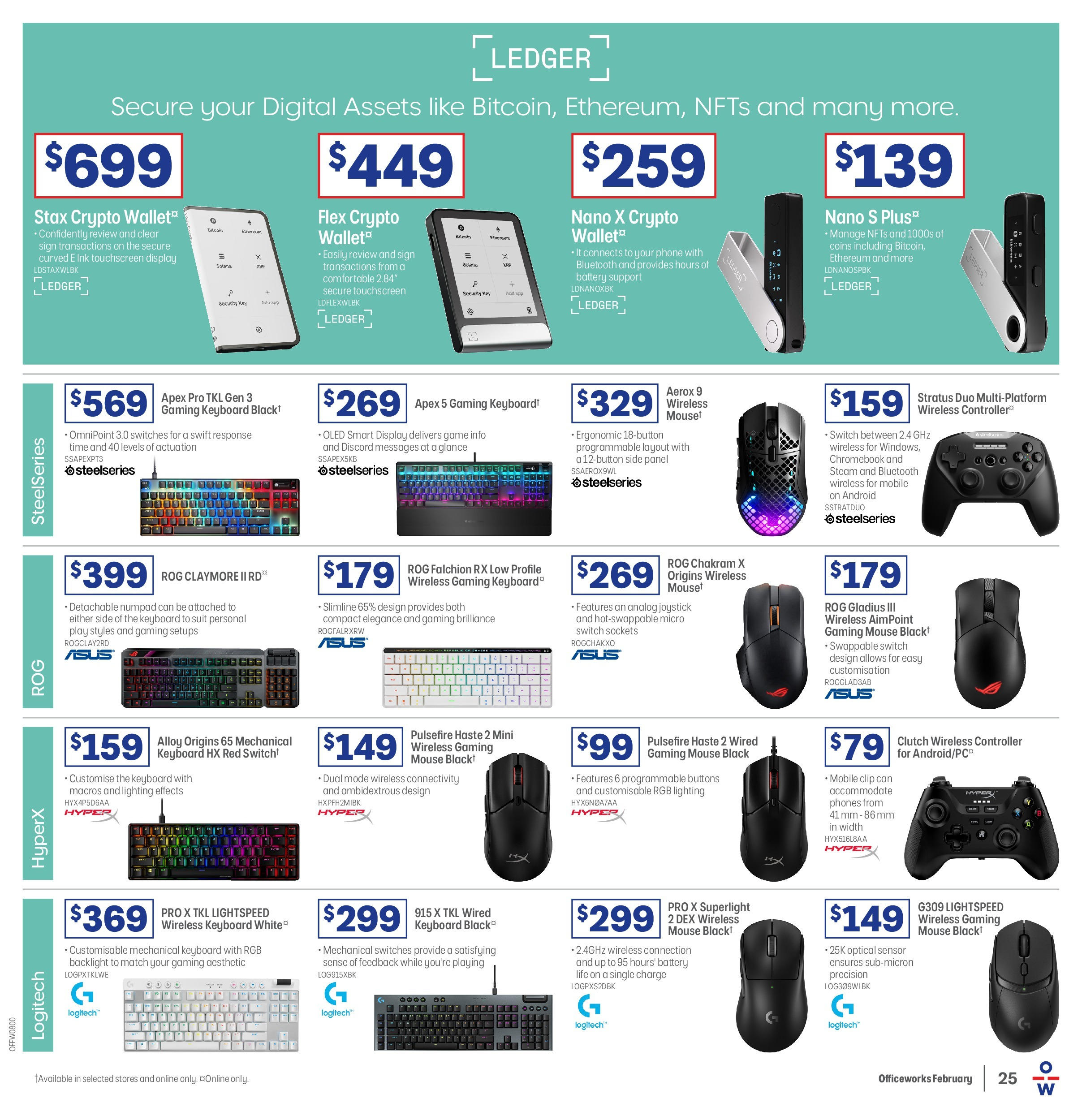 Officeworks Catalogue  - 12/02/2025 > weekly / monthly specials | Page: 25 | Products: Controller, Phone, Mouse, Mobile