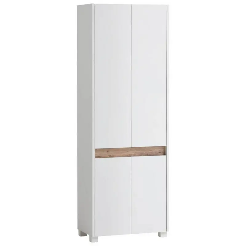 Schuhschrank Cosmo Weiß 4-Türig B: 56,9 cm