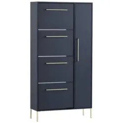 Schuhschrank Kenth Blau B: 88,4 Cm