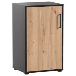 Aktenschrank Aino Eiche Dekor /Schwarz B: 50,95 cm