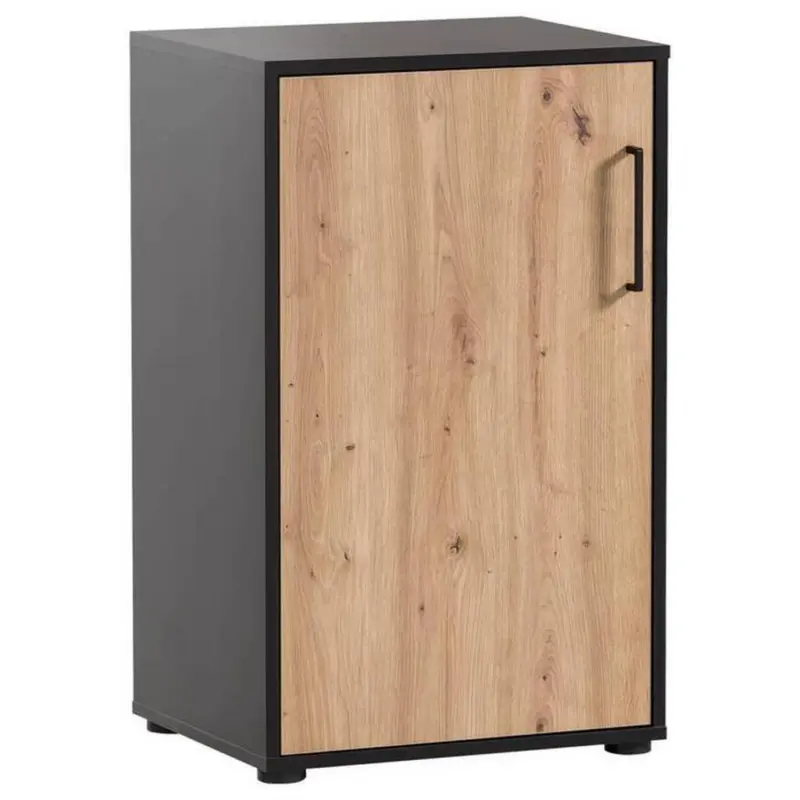 Aktenschrank Aino Eiche Dekor /Schwarz B: 50,95 cm