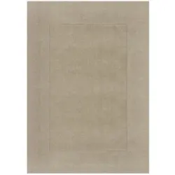 Handwebteppich Woll Bordüre Beige 160x230