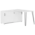 Möbelix Eckschreibtisch Mit Stauraum B 145cm H 73,8cm Ekko, Weiß