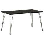 Möbelix Schreibtisch B 140cm H 74cm Hank, Schwarz