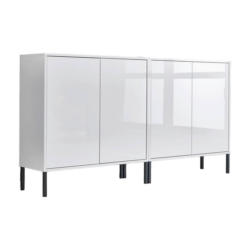 Sideboard Mailand 2 B: 158 Cm Weiß