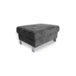 Möbelix Polsterhocker Savona Webstoff Anthrazit H: 44 Cm