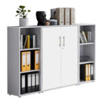 Möbelix Office Edition B: 173 Cm Grau/weiß