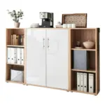 Möbelix Office Edition B: 173 Cm Sonoma Eiche/weiß