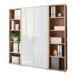 M&ouml;belix Office Edition B: 173 Cm Sonoma Eiche/wei&szlig;