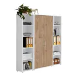 Möbelix Office Edition B: 173 Cm Eichefarben/weiß