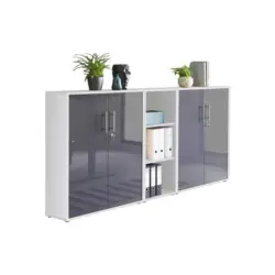 Office Edition B: 213 Cm Weiß/anthrazit