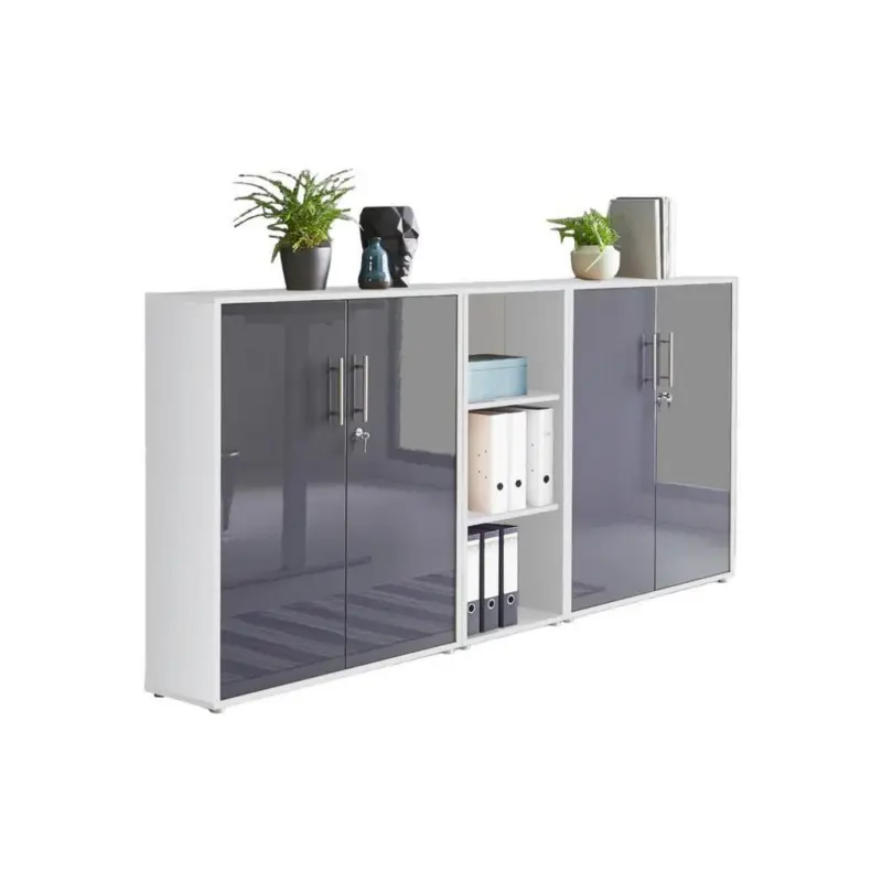Office Edition B: 213 Cm Weiß/anthrazit