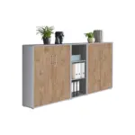 Möbelix Office Edition B: 213 Cm Eichefarben/grau