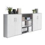 Möbelix Office Edition B: 253,2 Cm Grau/weiß