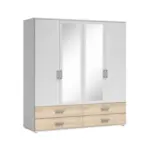 Möbelix Drehtürenschrank Ivar B:180cm Sonoma Eiche/Weiß