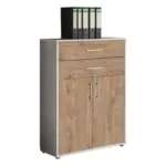 Möbelix Office Edition B: 84,5 Cm Grau/eichefarben