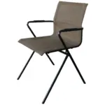 Möbelix Gartenstuhl Stapelbar Alpha Stahl, Textil