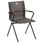 M&ouml;belix Gartenstuhl Stapelbar Alpha Stahl, Textil