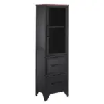 Möbelix Vitrine Vitrine B: 40 Cm Schwarz