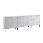 Möbelix Sideboard Mailand 12 B: 264 Cm Weiß
