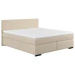 Möbelix Boxspringbett Mit Topper 140x200 Cm Mammut, Creme
