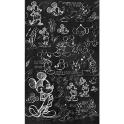 VLIESTAPETE MICKEY CHALKBOARD