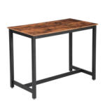 Möbelix Bartisch Vasagle 120x60x90 Cm Braun, Schwarz