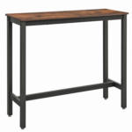 Möbelix Bartisch Vasagle 120x40x100 Cm Braun, Schwarz