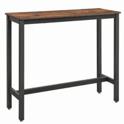 Bartisch Vasagle 120x40x100 Cm Braun, Schwarz