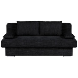 Schlafsofa mit Bettkasten Bora Schwarz