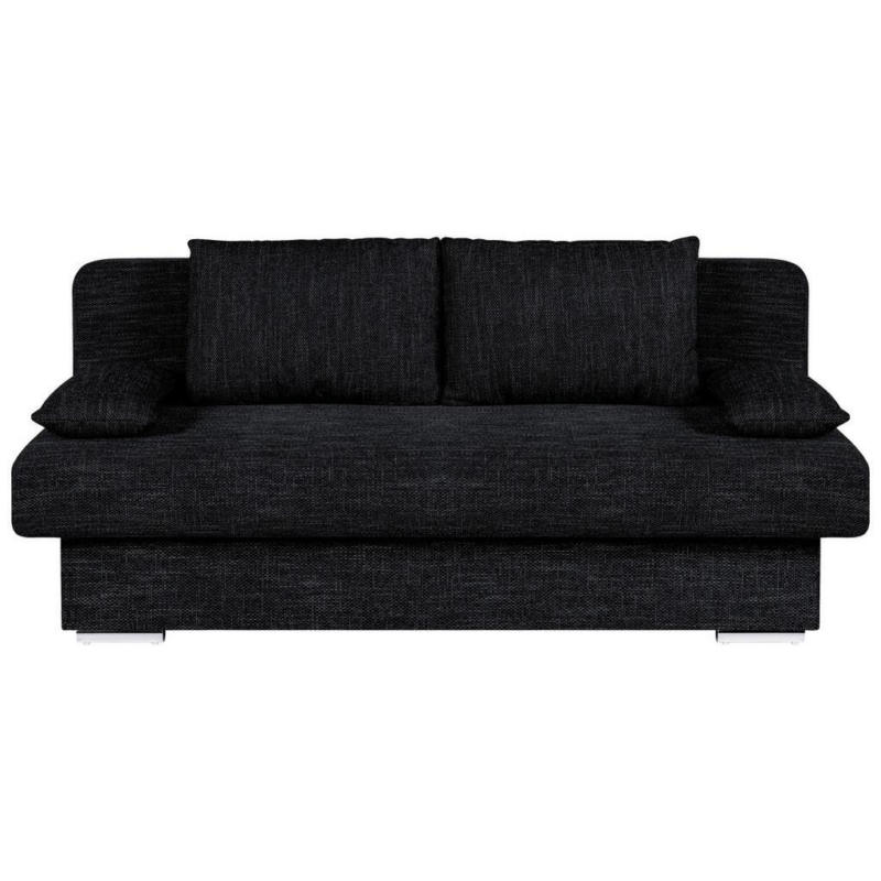 Schlafsofa mit Bettkasten Bora Schwarz