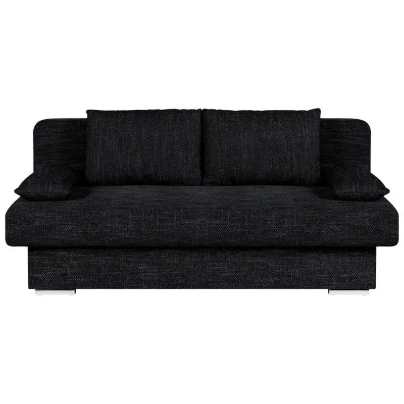 Schlafsofa mit Bettkasten Bora Schwarz