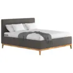 M&ouml;belix Polsterbett mit Bettkasten Jupiter 160x200 cm Dunkelgrau