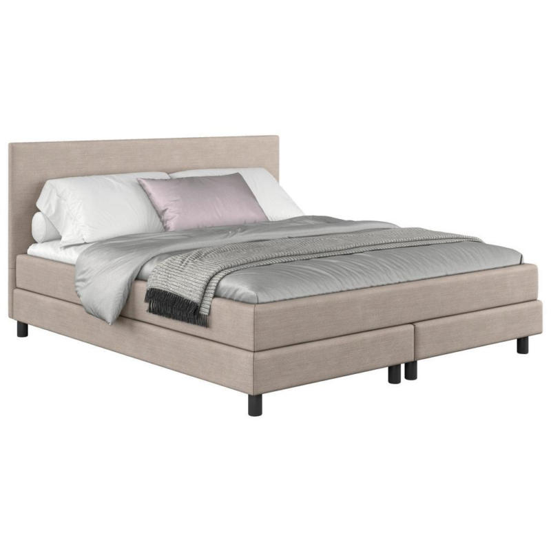 Boxbett Mit Topper Andorra 160x200 Cm Beige