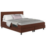 Möbelix Boxbett mit Topper Andorra 140x200 cm Braun