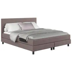 Boxbett Mit Topper Andorra 180x200 Cm Taupe