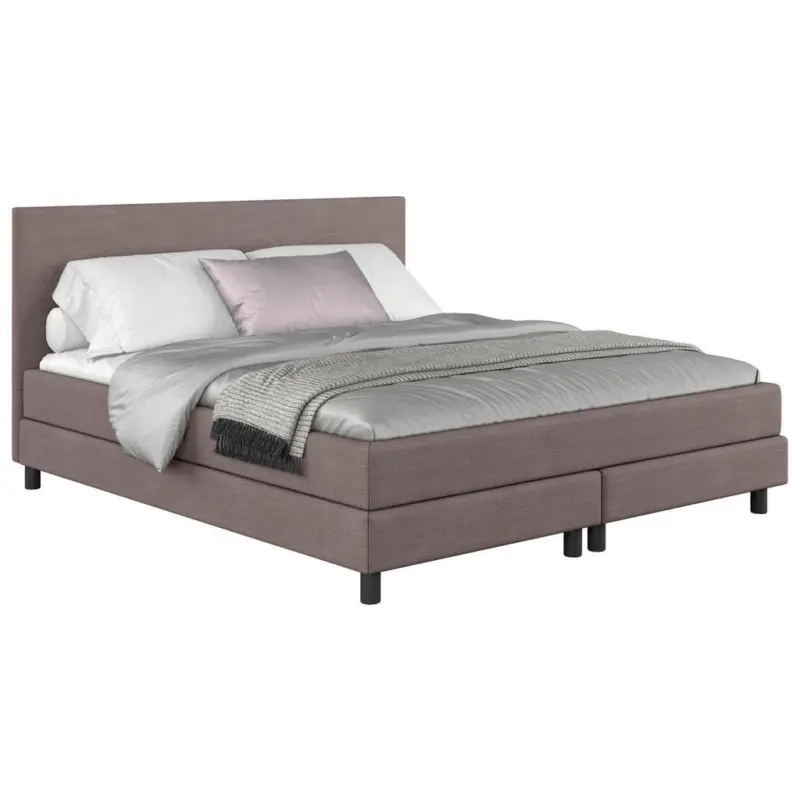 Boxbett Mit Topper Andorra 180x200 Cm Taupe