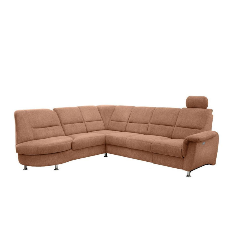 Ecksofa mit Relaxfunktion Parole Koralle Chenille