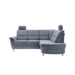 Möbelix Ecksofa mit Relaxfunktion Parole Hellblau Chenille