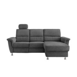 Ecksofa mit Bettkasten Parole Anthrazit Chenille