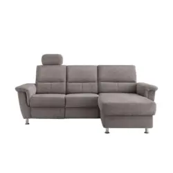 Ecksofa mit Stauraum Parole Graubraun Chenille