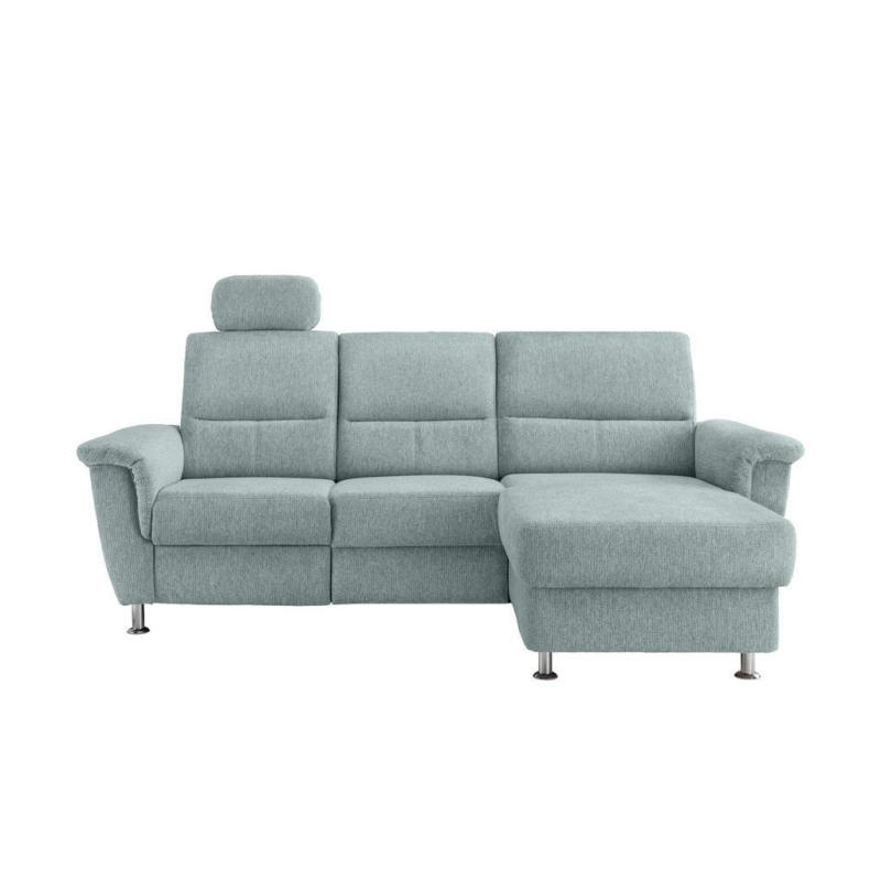 Ecksofa mit Stauraum Parole Blau Chenille