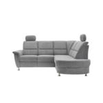 Möbelix Ecksofa mit Stauraum Parole Silberfarben Chenille