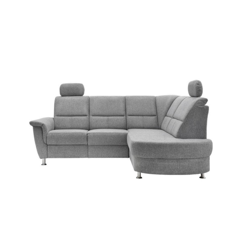 Ecksofa mit Stauraum Parole Silberfarben Chenille