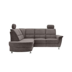 Ecksofa mit Stauraum Parole Graubraun Chenille