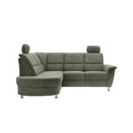 Möbelix Ecksofa mit Stauraum Parole Grün Chenille