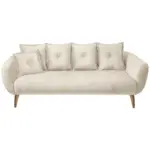 Möbelix 3-sitzer-sofa Baggio Beige, Buchefarben, B: 236 Cm