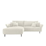 Möbelix Ecksofa Vanilla Weiß S: 178x264-302 cm