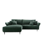 Möbelix Ecksofa Vanilla Dunkelgrün S: 178x264-302 cm