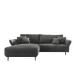 Möbelix Ecksofa Vanilla Anthrazit S: 178x264-302 cm